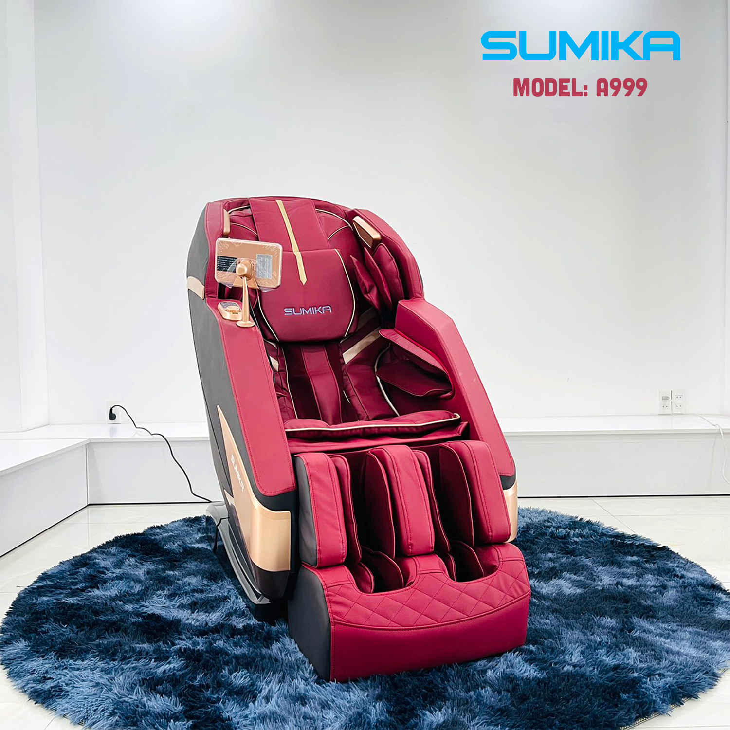 Ghế massage thư giãn toàn thân SUMIKA A999 (Red)